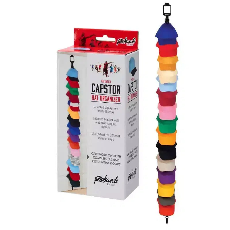 Organizzatore di cappelli da appendere sopraporta nero, contiene fino a 15 cappelli