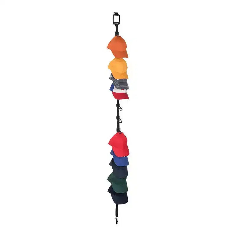 Organizzatore di cappelli da appendere sopraporta nero, contiene fino a 15 cappelli
