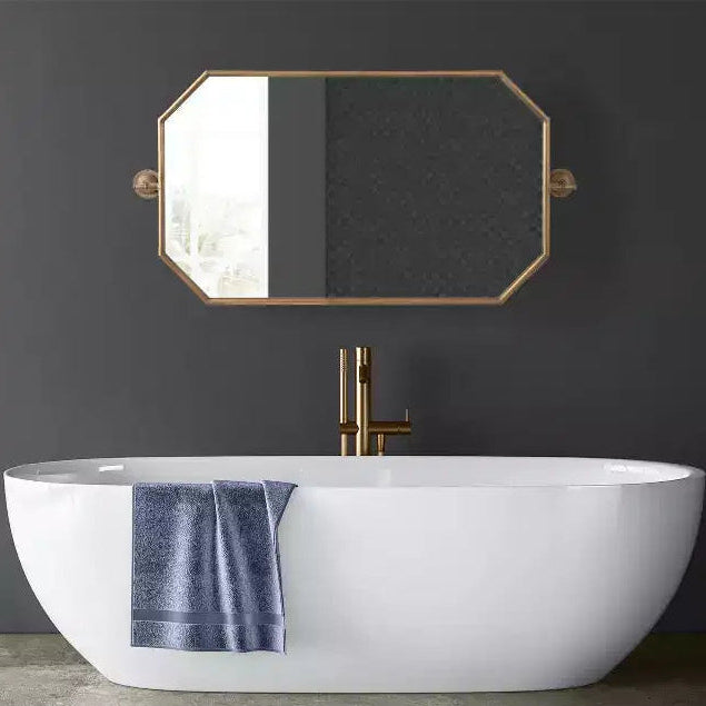 Specchio da Parete Octagon Pivot Oro