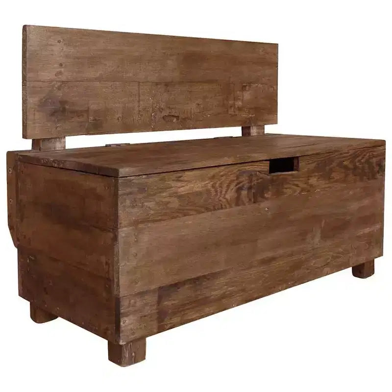 vidaXL Bench Solid Mahogany Wood 33.9x15.7x23.6