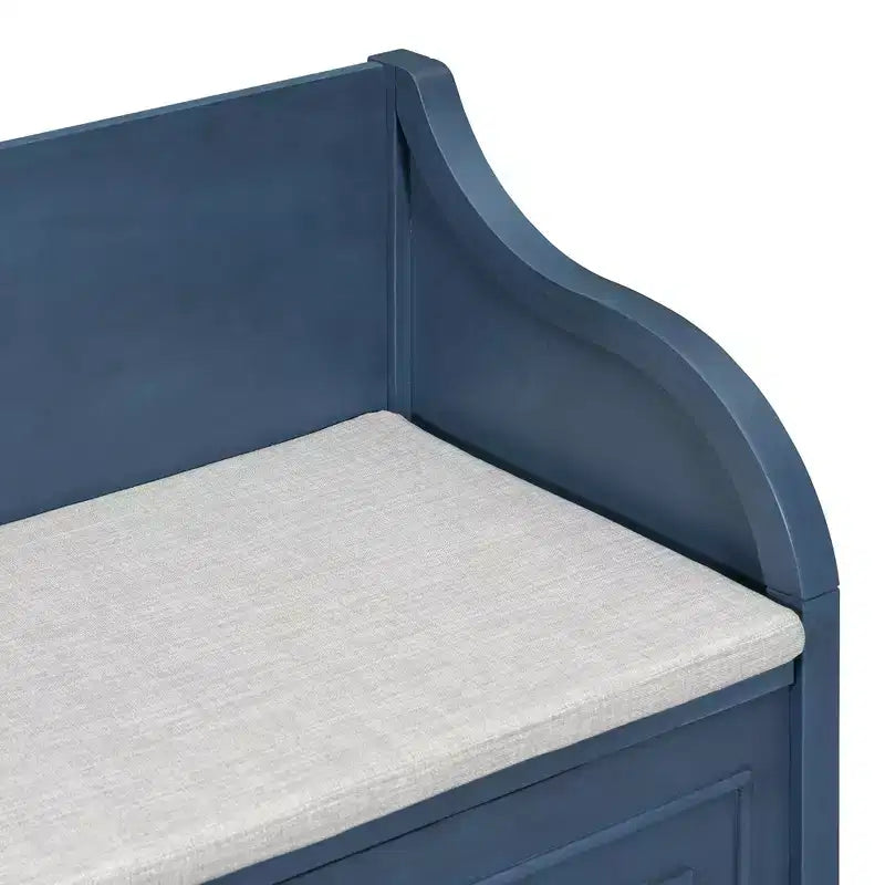 Panca contenitore imbottita multicolore con cuscino rimovibile, 1 posto