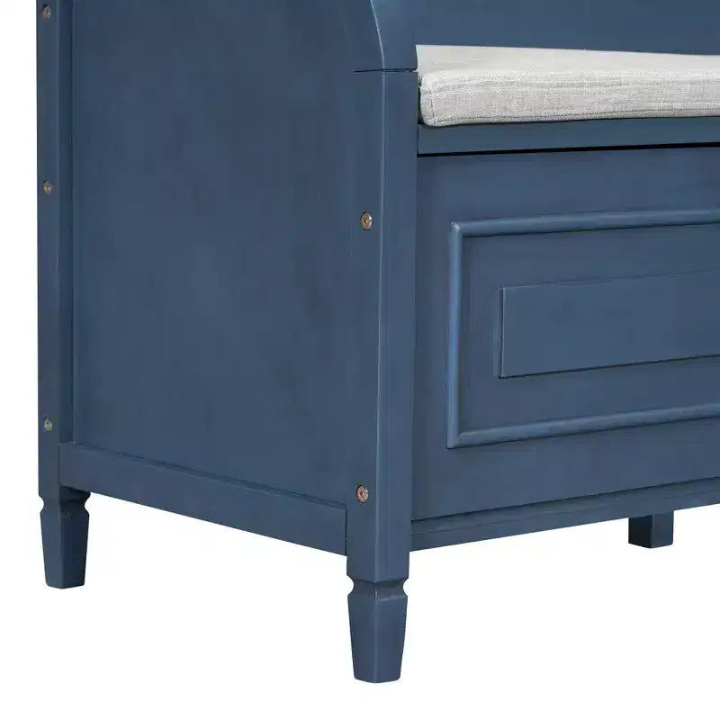 Panca contenitore imbottita multicolore con cuscino rimovibile, 1 posto