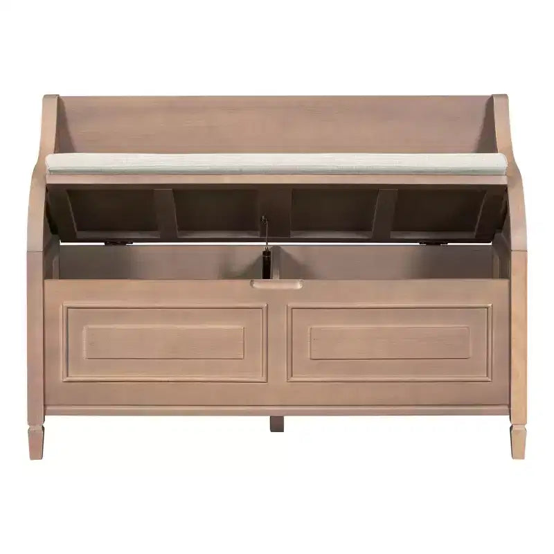 Panca contenitore imbottita multicolore con cuscino rimovibile, 1 posto