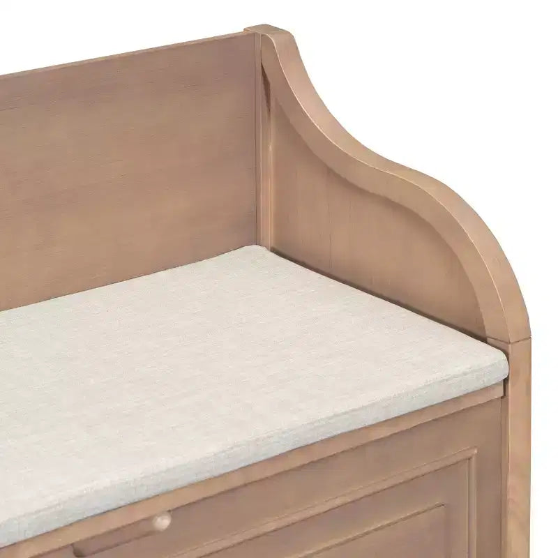 Panca contenitore imbottita multicolore con cuscino rimovibile, 1 posto