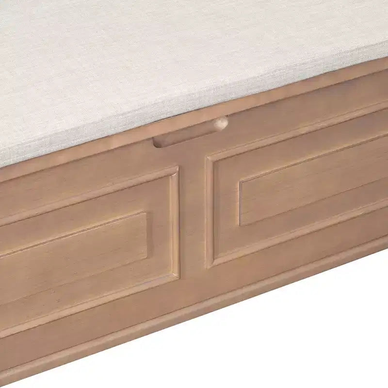 Panca contenitore imbottita multicolore con cuscino rimovibile, 1 posto