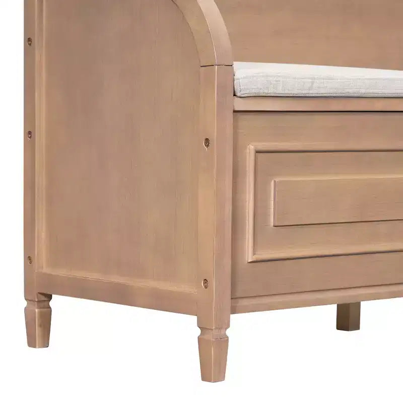 Panca contenitore imbottita multicolore con cuscino rimovibile, 1 posto