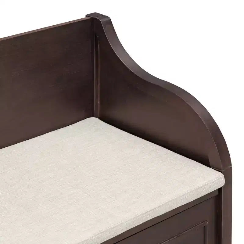 Panca contenitore imbottita multicolore con cuscino rimovibile, 1 posto
