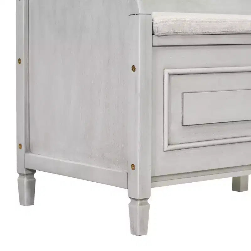 Panca contenitore imbottita multicolore con cuscino rimovibile, 1 posto