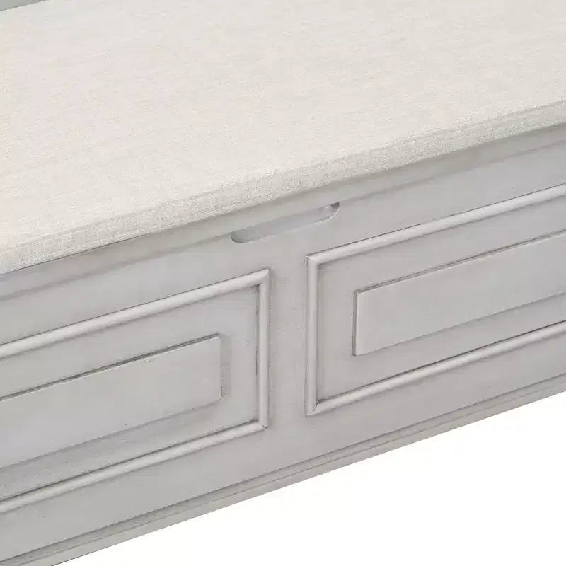 Panca contenitore imbottita multicolore con cuscino rimovibile, 1 posto