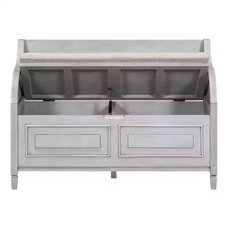 Panca contenitore imbottita multicolore con cuscino rimovibile, 1 posto