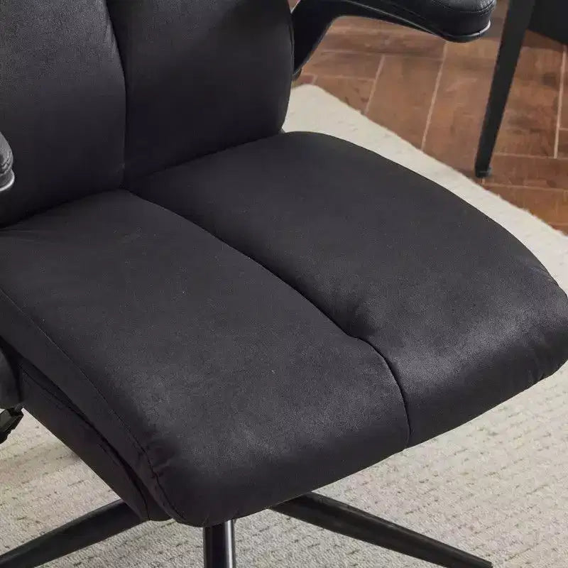 Sedia girevole da ufficio a schienale medio in nero/grigio/verde oliva/colori retrò con braccioli regolabili, singola
