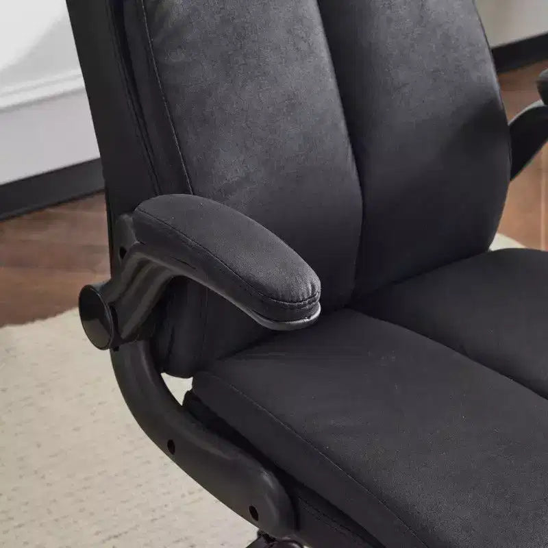 Sedia girevole da ufficio a schienale medio in nero/grigio/verde oliva/colori retrò con braccioli regolabili, singola