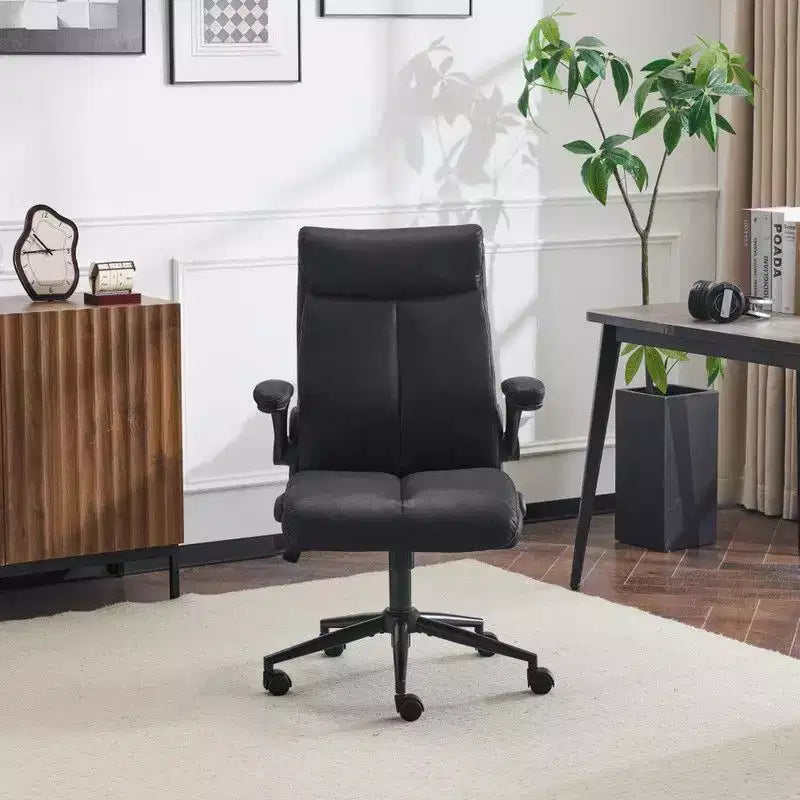Sedia girevole da ufficio a schienale medio in nero/grigio/verde oliva/colori retrò con braccioli regolabili, singola