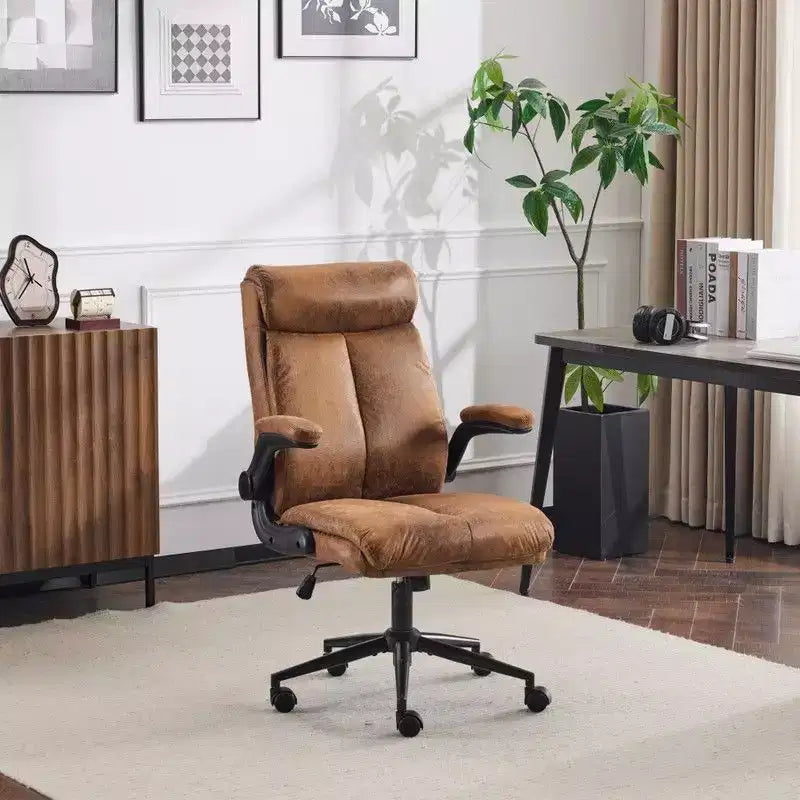 Sedia girevole da ufficio a schienale medio in nero/grigio/verde oliva/colori retrò con braccioli regolabili, singola