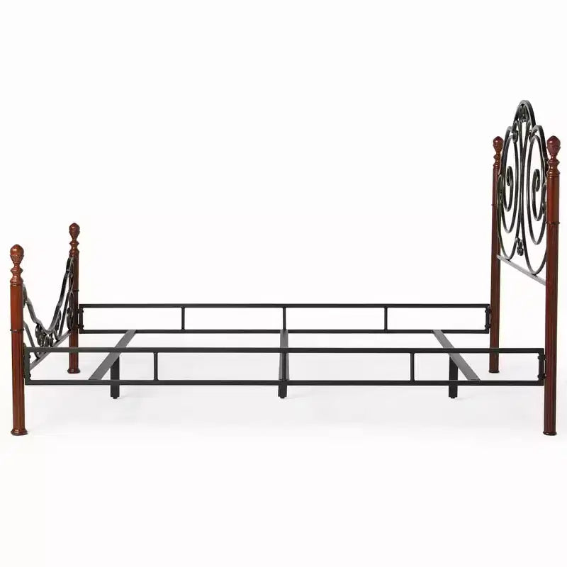 Struttura letto in ferro Cherry Bronze, misura matrimoniale, 2 persone