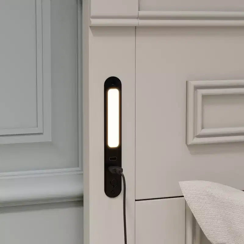 Struttura Letto con Piattaforma Rustica Noce/Bianca con Testiera a LED e Cassetti Contenitore – Queen/King