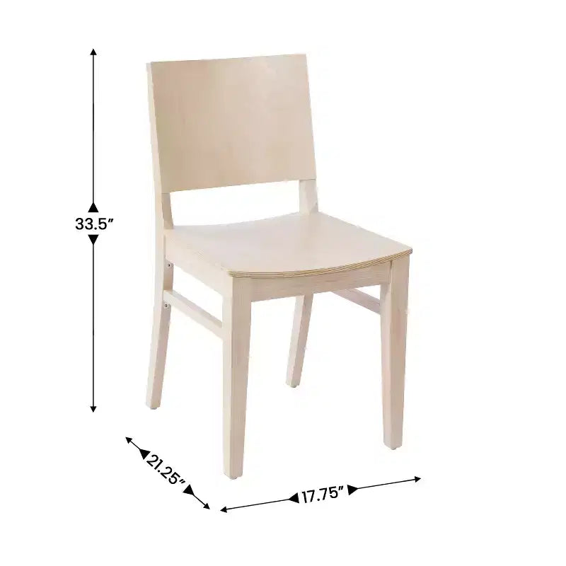 Sedia da pranzo senza braccioli anticata bianca/nera con schienale curvo, legno massiccio, 1 posto