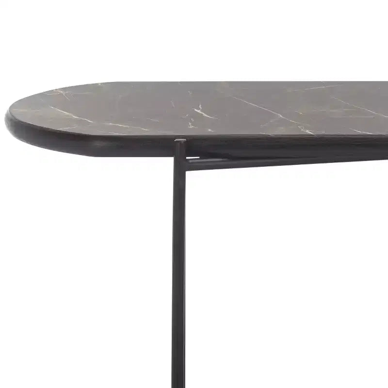 Consolle Moderna con Ripiano Aperto – Gambe in Metallo Nero, Vari Colori