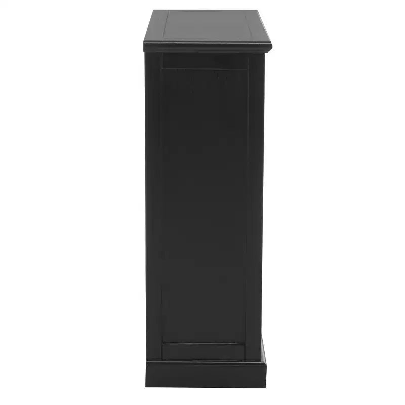 Libreria a 5 ripiani, Nero / Grigio Malva / Bianco / Bianco anticato, Singolo