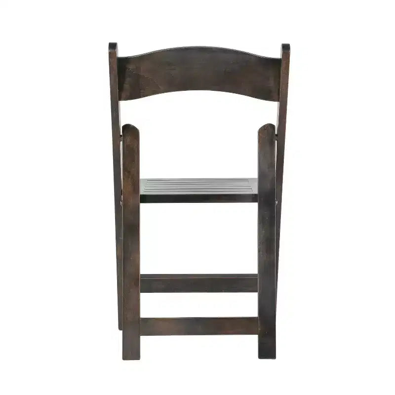 Sedie da pranzo pieghevoli in legno massello bianco/rovere, stile coloniale americano, set da 2