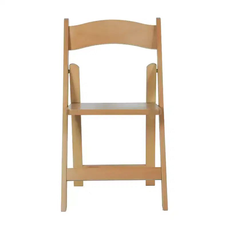 Sedie da pranzo pieghevoli in legno massello bianco/rovere, stile coloniale americano, set da 2