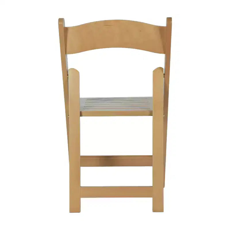 Sedie da pranzo pieghevoli in legno massello bianco/rovere, stile coloniale americano, set da 2